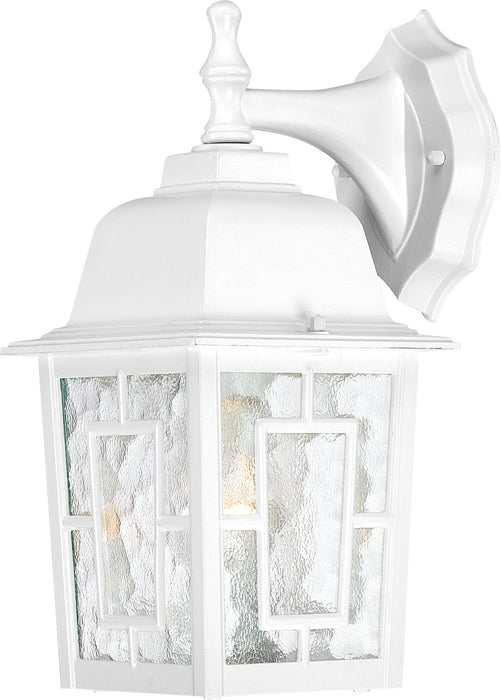 SATCO/NUVO Banyan 1-Light 12 Inch Outdoor Wall With Clear Water Glass Color Retail Packaging (60-3484)