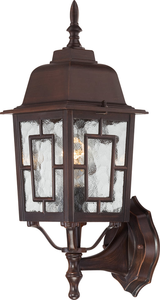 SATCO/NUVO Banyan 1-Light 17 Inch Outdoor Wall With Clear Water Glass Color Retail Packaging (60-3488)