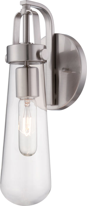 SATCO/NUVO Beaker 1-Light Wall Sconce With Clear Glass (60-5261)