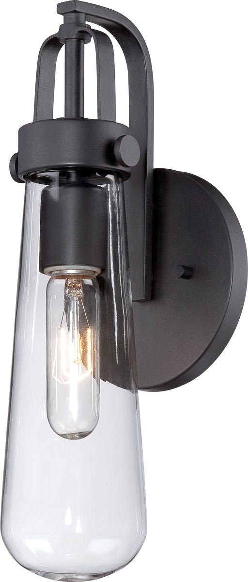 SATCO/NUVO Beaker 1-Light Wall Sconce With Clear Glass (60-5361)