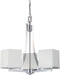 SATCO/NUVO Bento 3-Light Chandelier With Satin White Glass (60-4085)