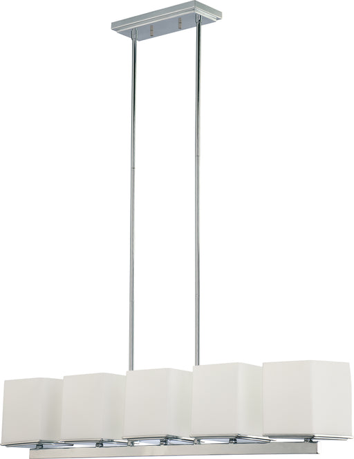 SATCO/NUVO Bento 5-Light Island Pendant With Satin White Glass (60-4091)