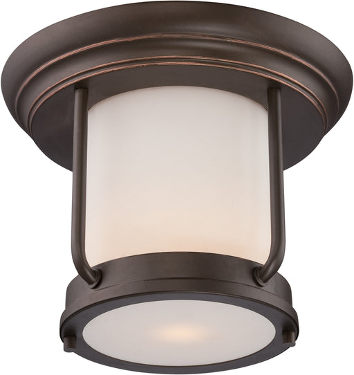 SATCO/NUVO Bethany LED Outdoor Flush Fixture With Satin White Glass (62-633)