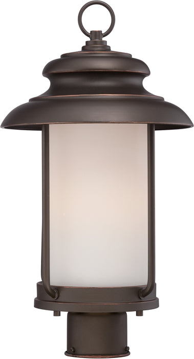 SATCO/NUVO Bethany LED Outdoor Post With Satin White Glass (62-634)