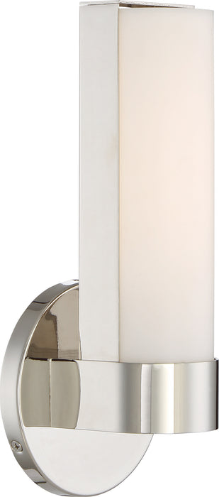 SATCO/NUVO Bond Single 9-1/2 Inch LED Vanity With White Acrylic Lens (62-721)