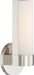 SATCO/NUVO Bond Single 9-1/2 Inch LED Vanity With White Acrylic Lens (62-721)