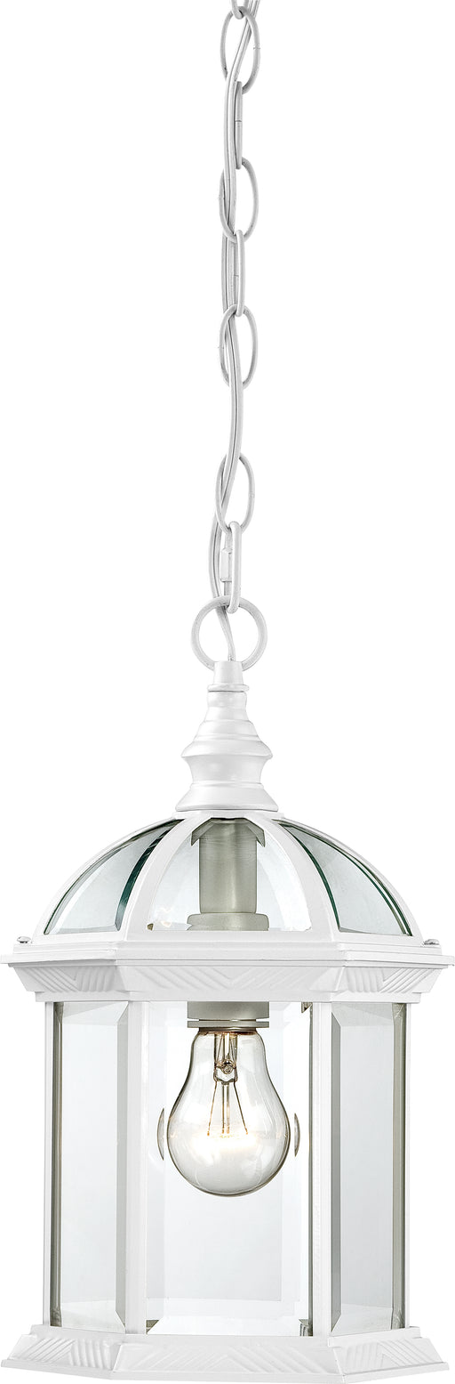SATCO/NUVO Boxwood 1-Light 14 Inch Outdoor Hanging With Clear Beveled Glass (60-4977)