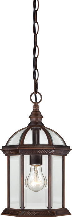 SATCO/NUVO Boxwood 1-Light 14 Inch Outdoor Hanging With Clear Beveled Glass (60-4978)