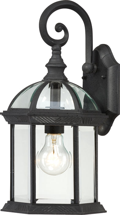 SATCO/NUVO Boxwood 1-Light 15 Inch Outdoor Wall With Clear Beveled Glass Color Retail Packaging (60-3496)