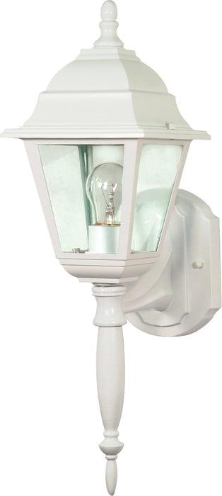 SATCO/NUVO Briton 1-Light 18 Inch Wall Lantern With Clear Seed Glass Color Retail Packaging (60-3453)