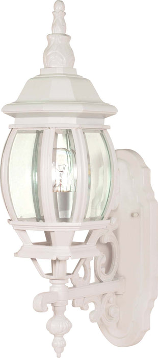 SATCO/NUVO Central Park 1-Light 20 Inch Wall Lantern With Clear Beveled Glass (60-885)