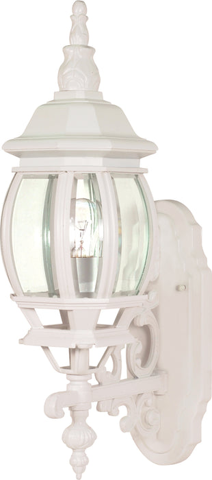 SATCO/NUVO Central Park 1-Light 20 Inch Wall Lantern With Clear Beveled Glass (60-885)