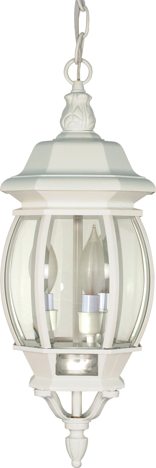 SATCO/NUVO Central Park 3-Light 20 Inch Hanging Lantern With Clear Beveled Glass (60-894)