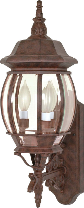 SATCO/NUVO Central Park 3-Light 22 Inch Wall Lantern With Clear Beveled Glass (60-889)