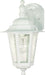 SATCO/NUVO Cornerstone 1-Light 13 Inch Wall Lantern Arm Down With Clear Seed Glass Color Retail Packaging (60-3473)