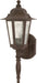 SATCO/NUVO Cornerstone 1-Light 18 Inch Wall Lantern With Clear Seed Glass Color Retail Packaging (60-3471)