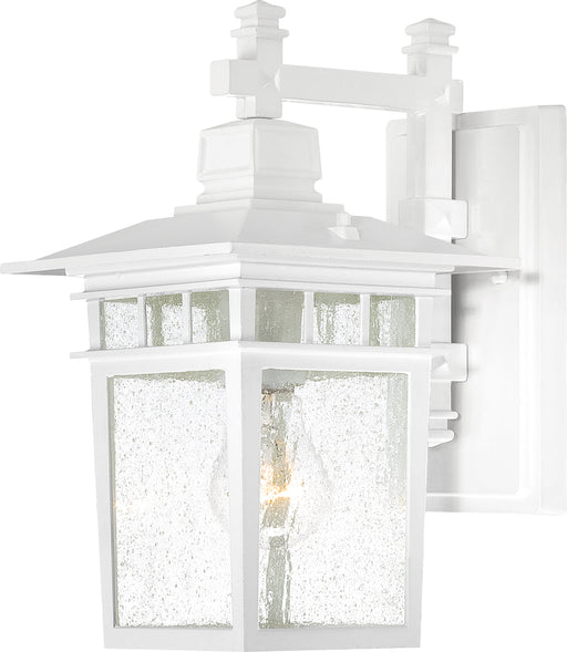 SATCO/NUVO Cove Neck 1-Light 12 Inch Outdoor Lantern With Clear Seed Glass (60-4951)