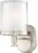 SATCO/NUVO Decker 1-Light Vanity Fixture With Clear And Frosted Glass (60-4641)