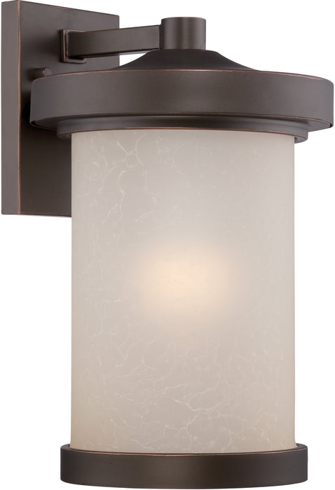 SATCO/NUVO Diego LED Outdoor Large Wall With Satin Amber Glass (62-642)