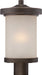 SATCO/NUVO Diego LED Outdoor Post With Satin Amber Glass (62-644)