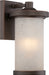 SATCO/NUVO Diego LED Outdoor Small Wall With Satin Amber Glass (62-641)