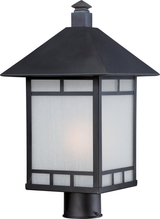 SATCO/NUVO Drexel 1-Light Outdoor Post Fixture With Frosted Seed Glass (60-5605)