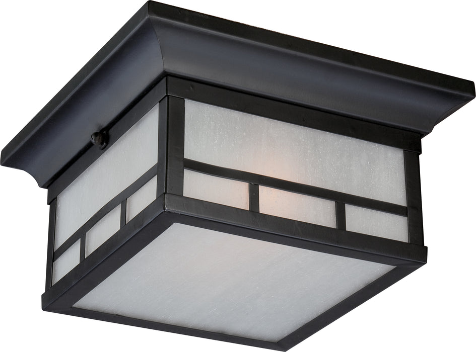 SATCO/NUVO Drexel 2-Light Outdoor Flush Fixture With Frosted Seed Glass (60-5606)