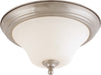 SATCO/NUVO Dupont 2-Light 13 Inch Flush Mount With Satin White Glass (60-1825)