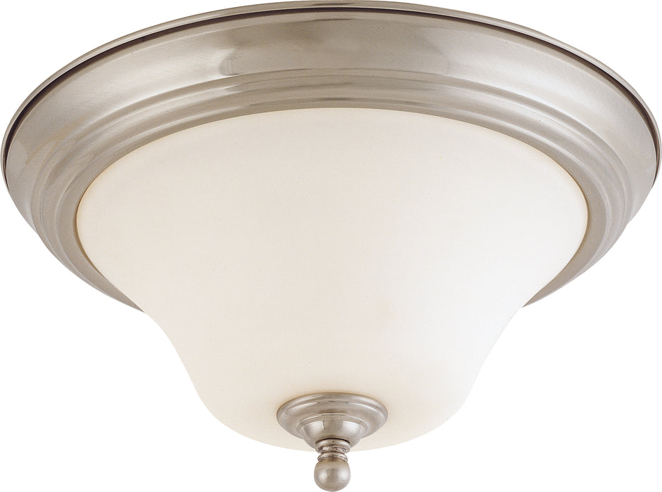 SATCO/NUVO Dupont 2-Light 13 Inch Flush Mount With Satin White Glass (60-1825)