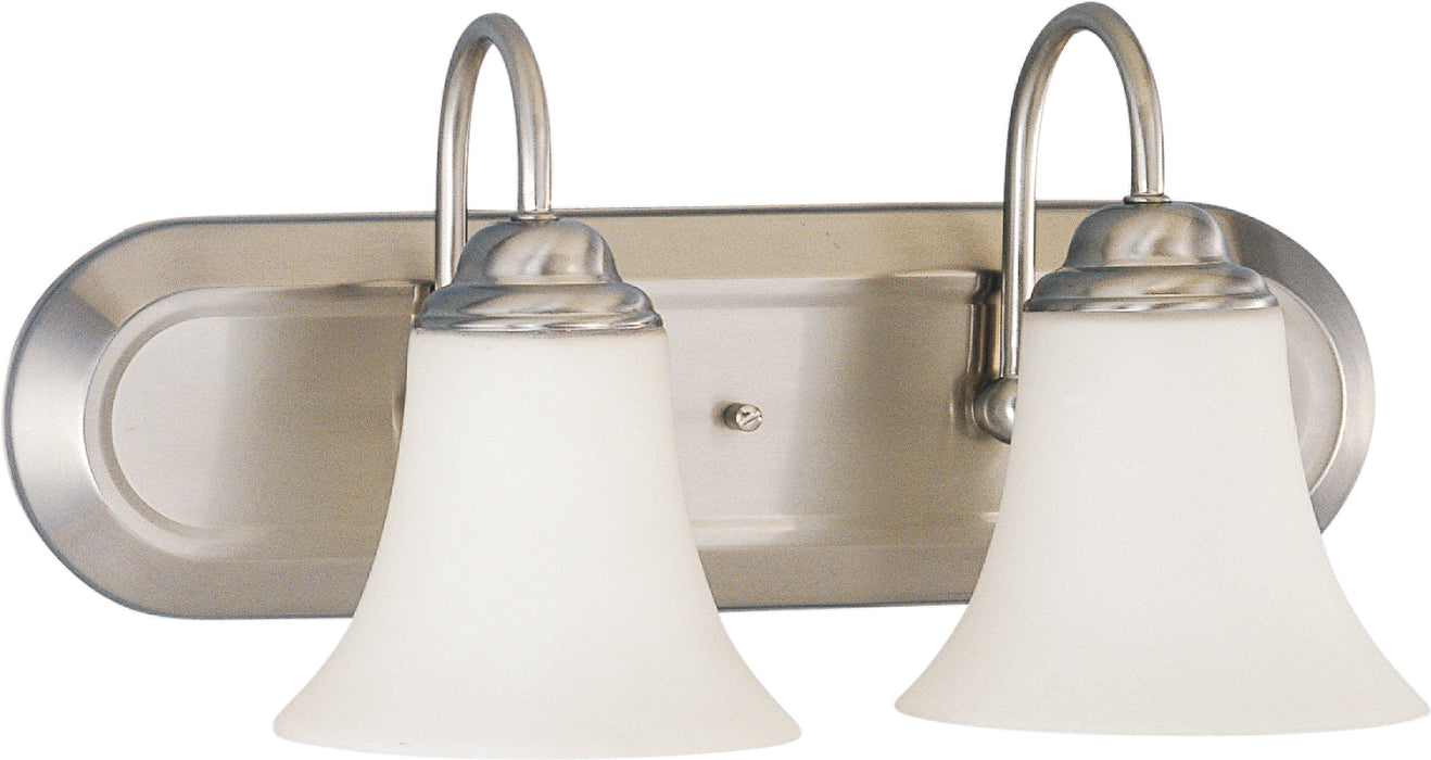 SATCO/NUVO Dupont 2-Light Vanity With Satin White Glass (60-1833)