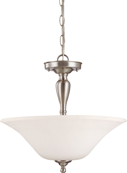 SATCO/NUVO Dupont 3-Light Semi-Flush With Satin White Glass (60-1827)