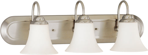 SATCO/NUVO Dupont 3-Light Vanity With Satin White Glass (60-1834)