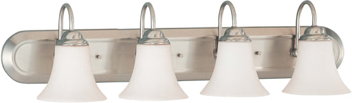 SATCO/NUVO Dupont 4-Light Vanity With Satin White Glass (60-1835)