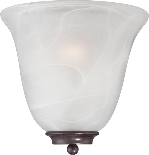 SATCO/NUVO Empire 1-Light Wall Sconce Old Bronze With Alabaster Glass (60-5374)