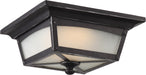 SATCO/NUVO Essex Flush Lantern Sterling Black Finish (62-823)