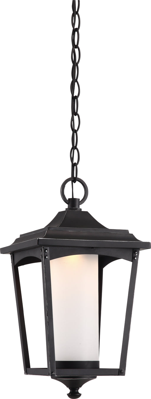 SATCO/NUVO Essex Hanging Lantern Sterling Black Finish (62-824)