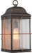 SATCO/NUVO Howell 1-Light Large Outdoor Wall Fixture With 60W Vintage Lamp Included Bronze With Copper Accents Finish (60-5833)