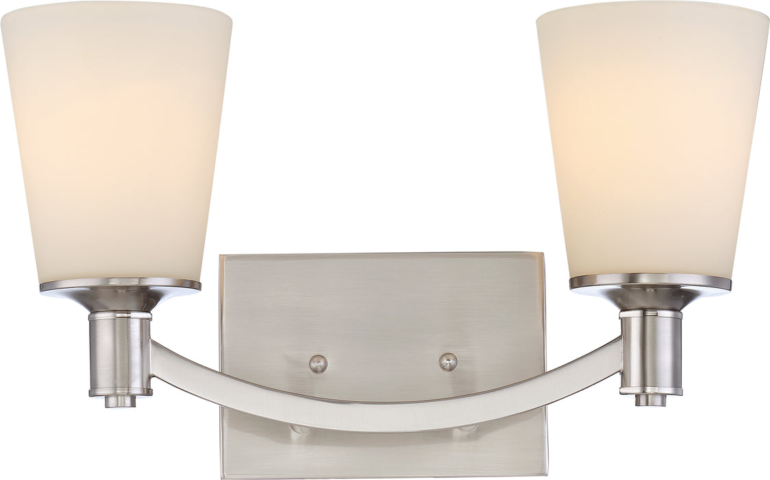 SATCO/NUVO Laguna 2-Light Vanity With White Glass (60-5822)