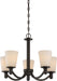 SATCO/NUVO Laguna 5-Light Hanging Fixture With White Glass (60-5925)