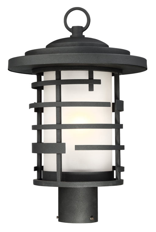 SATCO/NUVO Lansing 1-Light Outdoor Post Lantern With Etched Glass (60-6406)