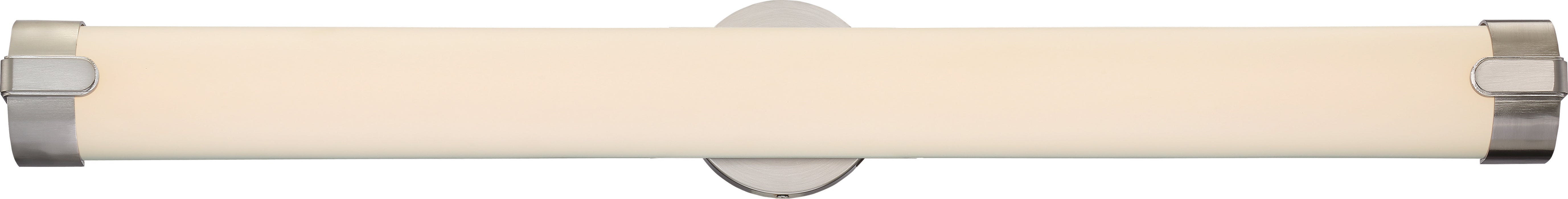 SATCO/NUVO Loop 36 Inch LED Wall Sconce Brushed Nickel Finish White Acrylic Lens (62-925)