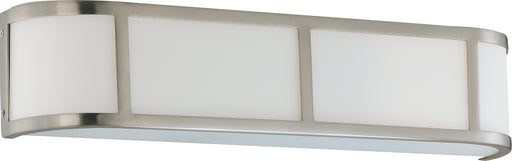 SATCO/NUVO Odeon 3-Light Wall Sconce With Satin White Glass (60-2873)