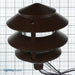 SATCO/NUVO Pagoda Garden Fixture Small Hood 1-Light 2 Louver Old Bronze Finish (SF76-632)