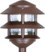 SATCO/NUVO Pagoda Garden Fixture Small Hood 1-Light 2 Louver Old Bronze Finish (SF76-632)