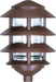 SATCO/NUVO Pagoda Garden Fixture Small Hood 1-Light 3 Louver Old Bronze Finish (SF76-633)