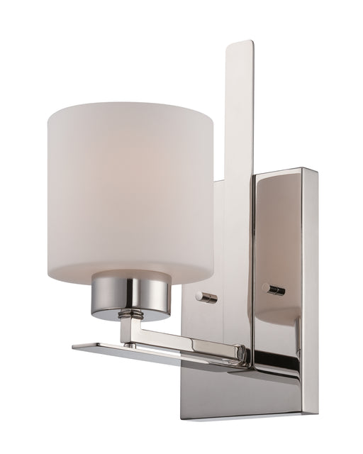 SATCO/NUVO Parallel 1-Light Vanity Fixture With Etched Opal Glass (60-5201)