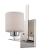 SATCO/NUVO Parallel 1-Light Vanity Fixture With Etched Opal Glass (60-5201)