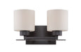 SATCO/NUVO Parallel 2-Light Vanity Fixture With Etched Opal Glass (60-5302)