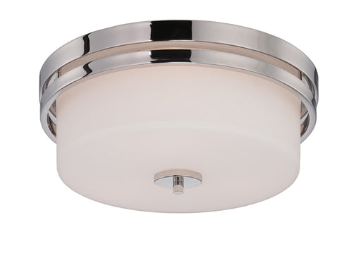 SATCO/NUVO Parallel 3-Light Flush Fixture With Etched Opal Glass (60-5207)