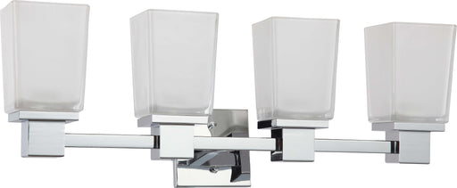 SATCO/NUVO Parker 4-Light Vanity Fixture With Sandstone Etched Glass (60-4004)